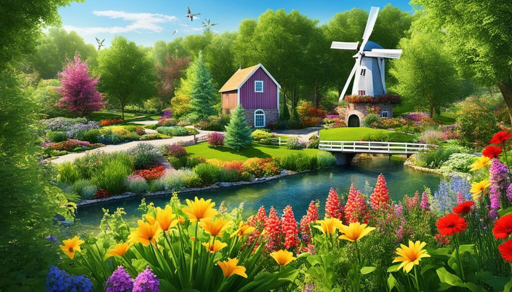 eco-friendly garden windmills